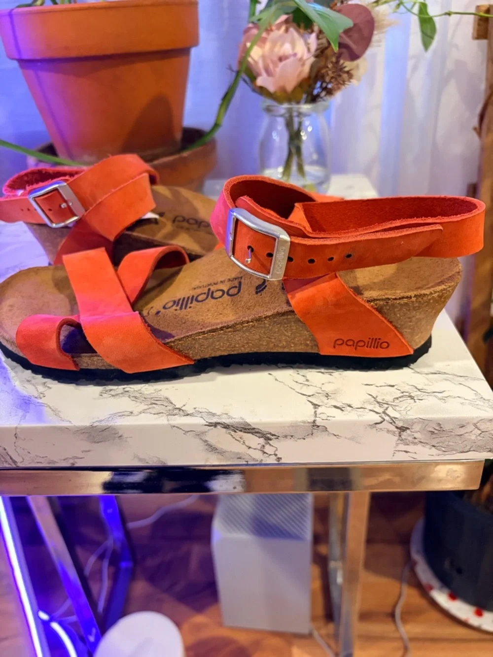 Papillio Coral Crisscross Ankle-Strap Wedge Sandal - Picture 3 of 8